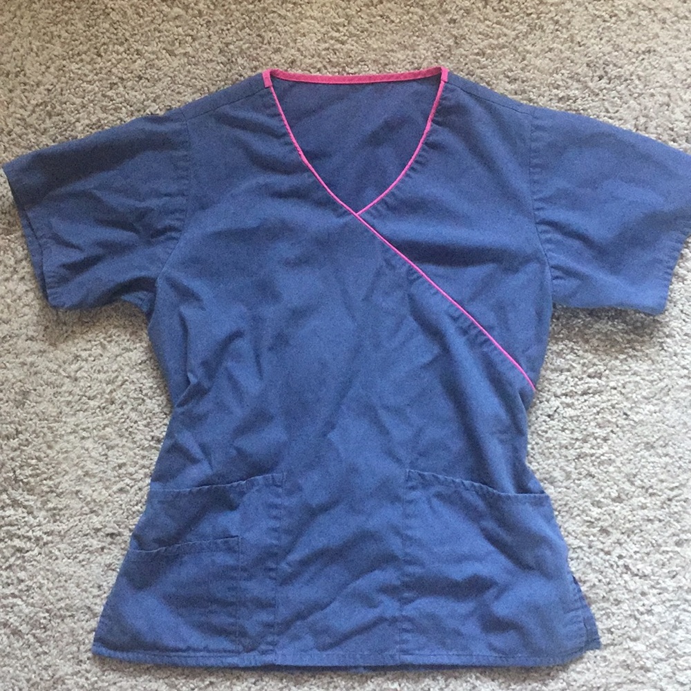 XSmall Grey Women's Scrub Top